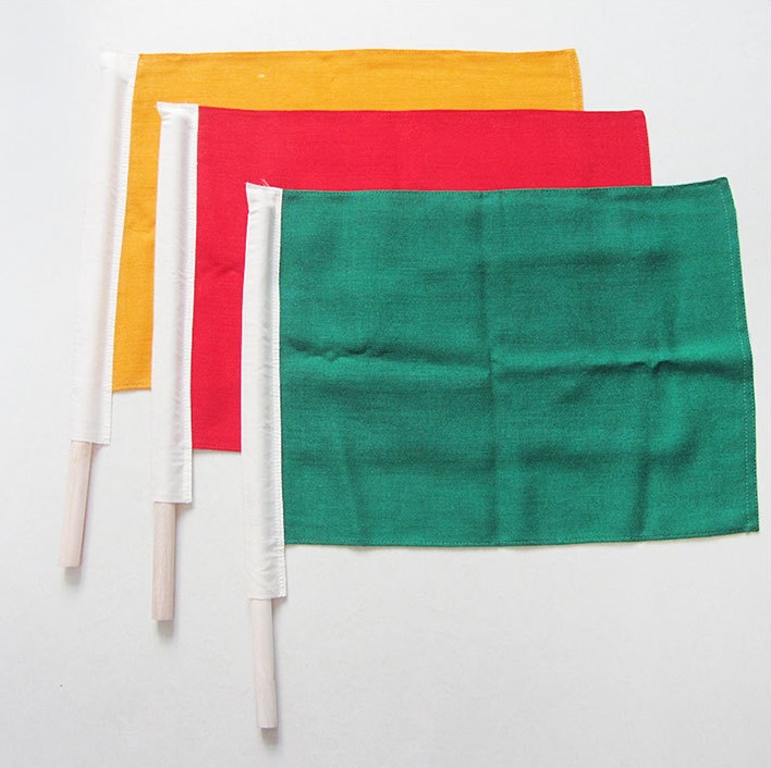 鐵路信號旗紅黃綠三色防護(hù)信號旗